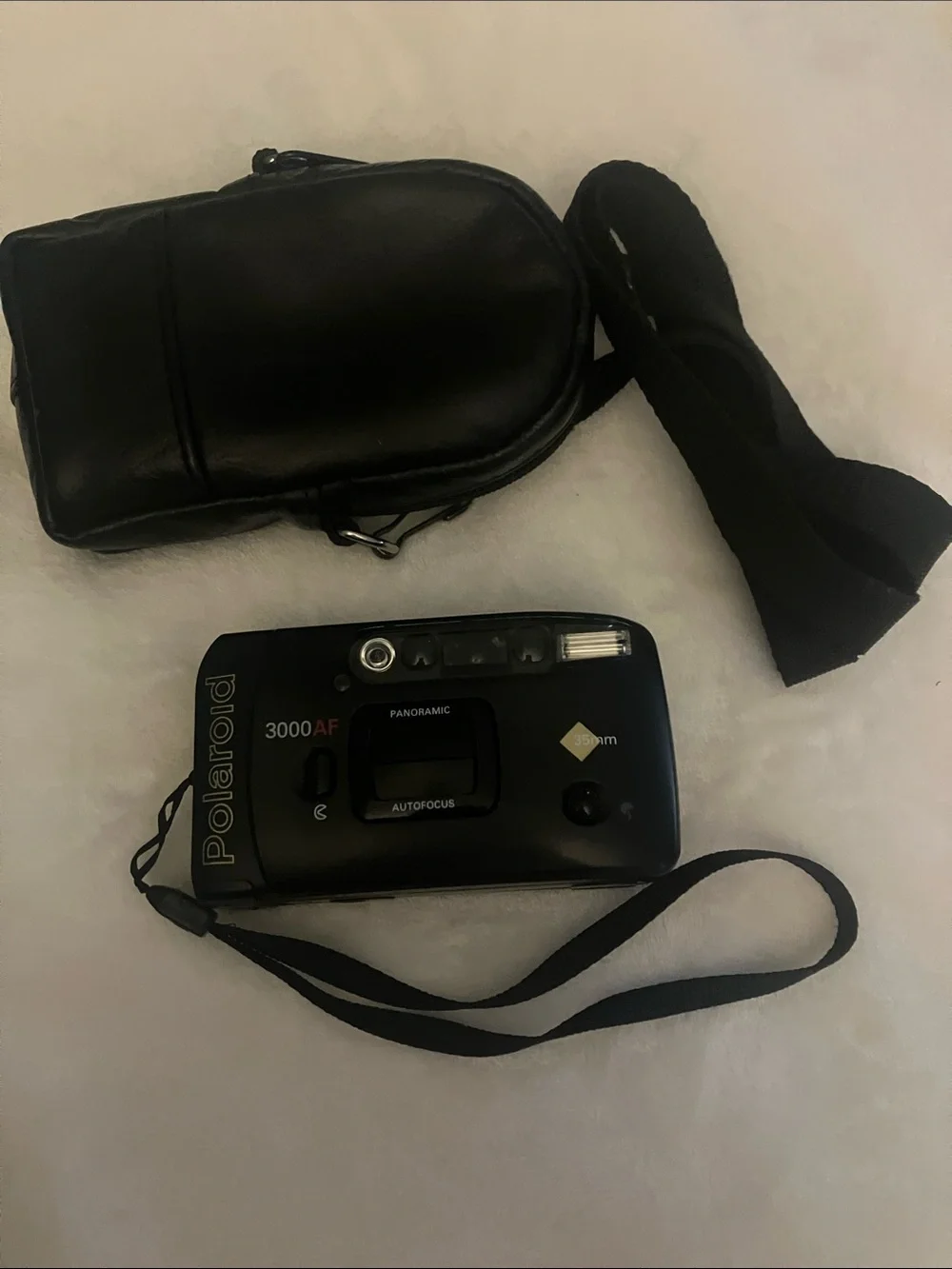 Polaroid 3000 AF Compact Camera in Black with Strap and Case